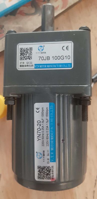 YN70-20 70JB20G10 3 Phasen-kleiner Wechselstrom-Gang-Motor für Soja Bean Milk Machine